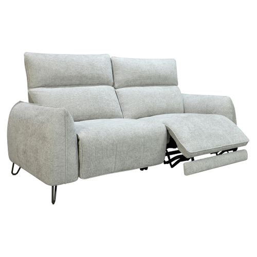 Canapé relax 3 places LYNA tissu grège