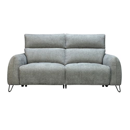 Canapé relax 3 places LYNA tissu gris foncé