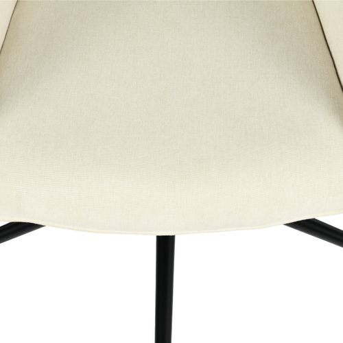 Fauteuil de bureau LAURINE tissu beige