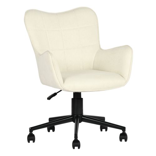 Fauteuil de bureau LAURINE tissu beige