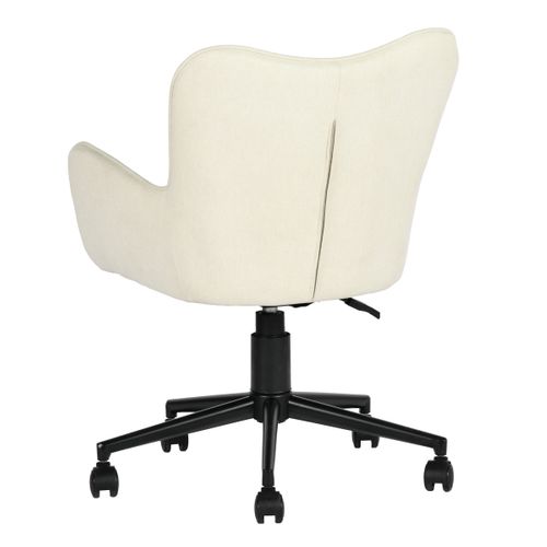 Fauteuil de bureau LAURINE tissu beige