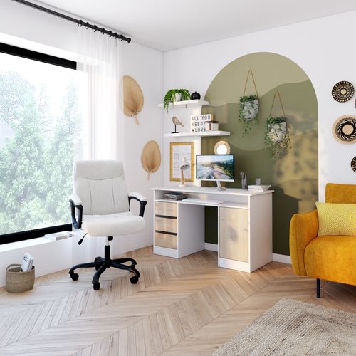 Fauteuil de bureau SOHAN gris clair