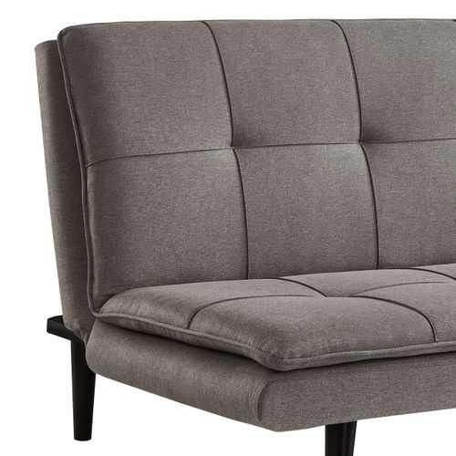Banquette lit clic clac MAGGIE tissu gris