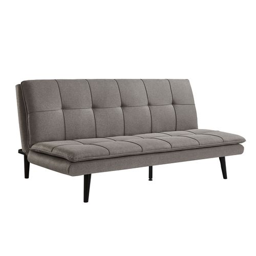 Banquette lit clic clac MAGGIE tissu gris
