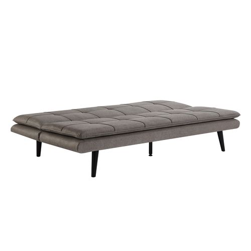Banquette lit clic clac MAGGIE tissu gris
