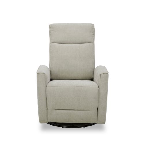 Fauteuil relax pivotant NELSON tissu beige