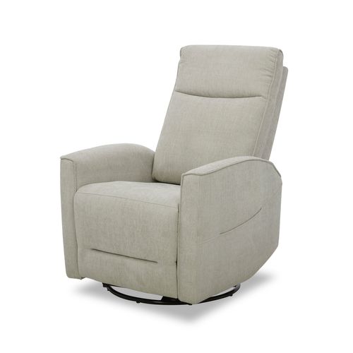 Fauteuil relax pivotant NELSON tissu beige