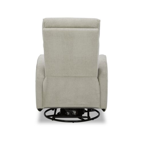 Fauteuil relax pivotant NELSON tissu beige