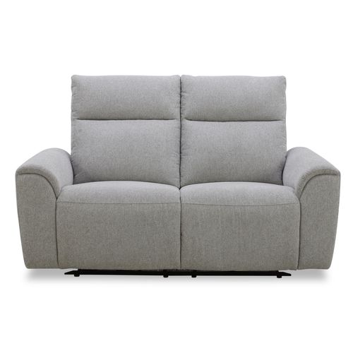 Canapé relax 2 places élec. LOANE tissu beige