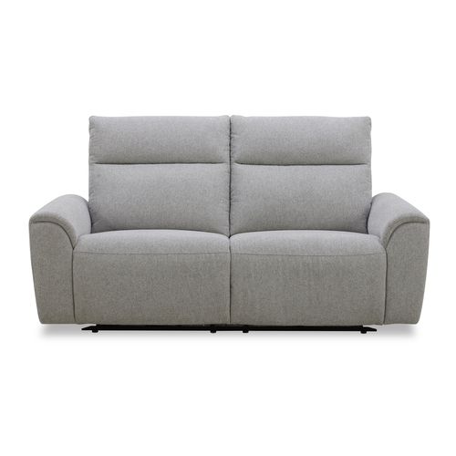 Canapé relax 3 places élec. LOANE tissu beige