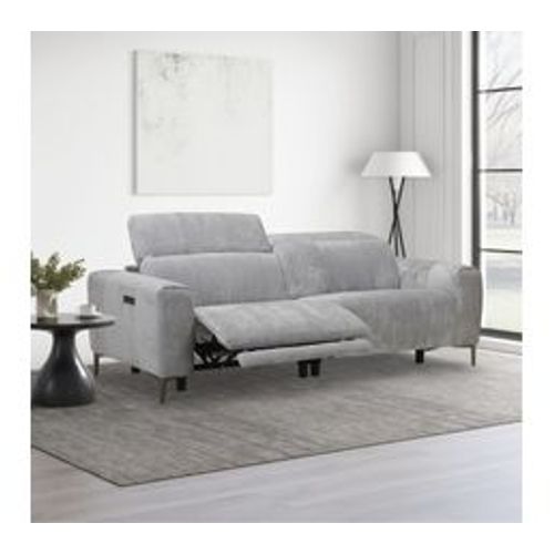 Canapé relax 3 places FRANKY II tissu gris