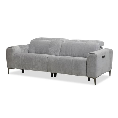 Canapé relax 3 places FRANKY II tissu gris