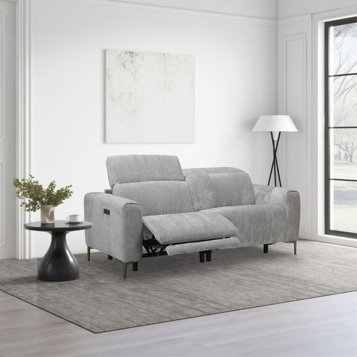 Canapé relax 2 places FRANKY II tissu gris