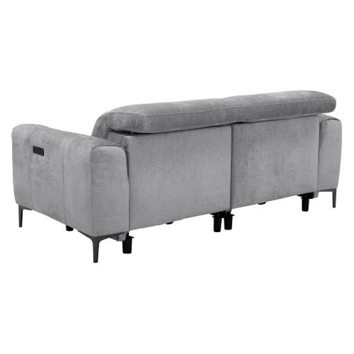 Canapé relax 2 places FRANKY II tissu gris