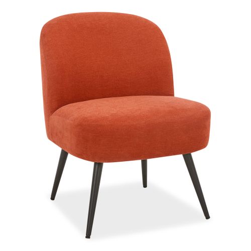 Fauteuil DAHLIA tissu brique