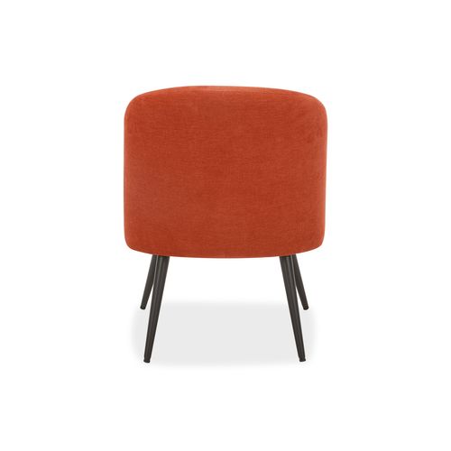 Fauteuil DAHLIA tissu brique
