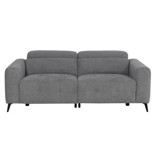 Canapé relax électrique 3 places CHILLY tissu gris