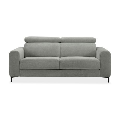 Canapé convertible, 3 places CAMILLE tissu gris
