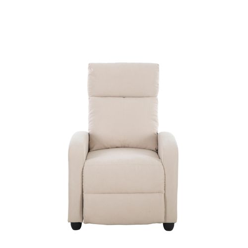 Fauteuil relax manuel AYDEN tissu beige
