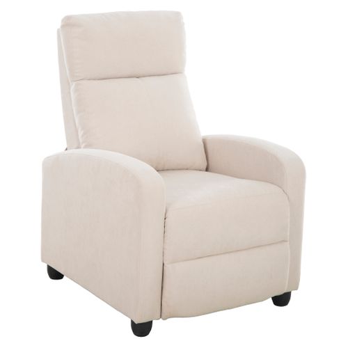 Fauteuil relax manuel AYDEN tissu beige