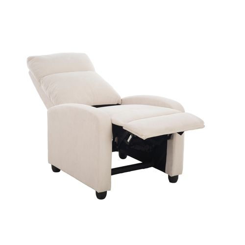 Fauteuil relax manuel AYDEN tissu beige
