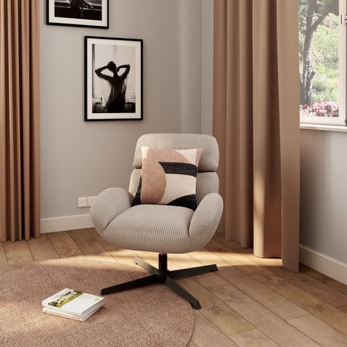 Fauteuil AMANDA tissu beige