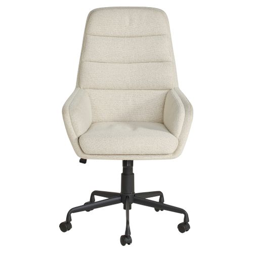 Fauteuil de bureau LIVIO Beige - Chaise - Fauteuil bureau BUT