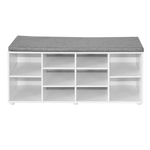 Banc à chaussures L. 104 cm LEO Blanc
