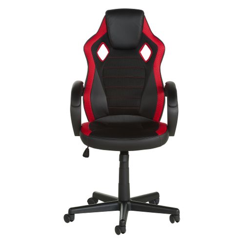 Fauteuil de bureau TURBO 3 Noir et rouge