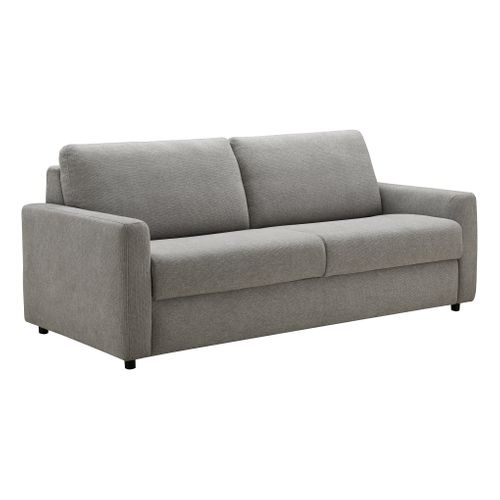 Canapé convertible 3 places EMY tissu gris