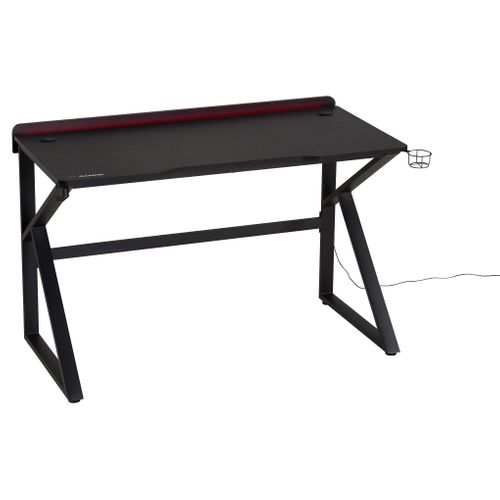 Bureau gamer avec LED BXGAMING Noir EZIO