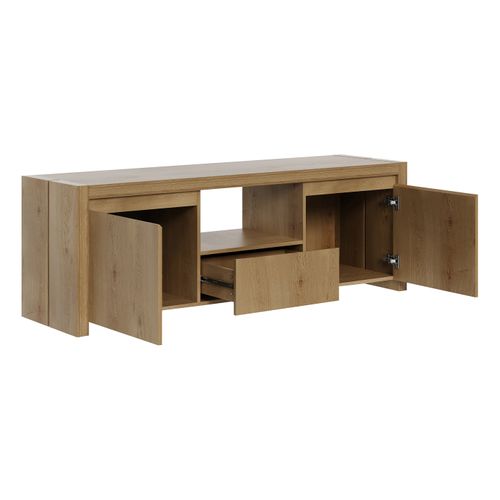 Meuble TV MAVIN Imitation chêne