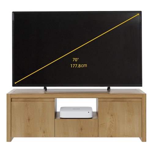 Meuble TV MAVIN Imitation chêne