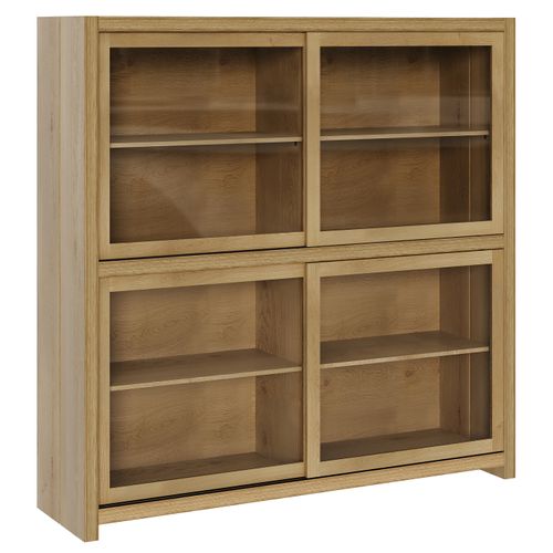Vitrine MAVIN Imitation chêne