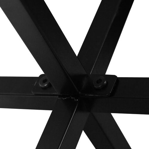 Table basse EDDY imitation noir et chêne