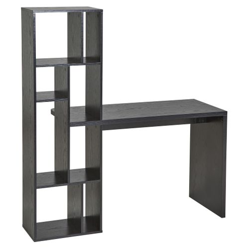 Bureau avec bibliothèque LOAN noir