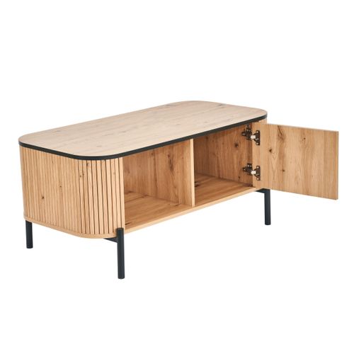 Table basse ADRIAN Imitation chêne