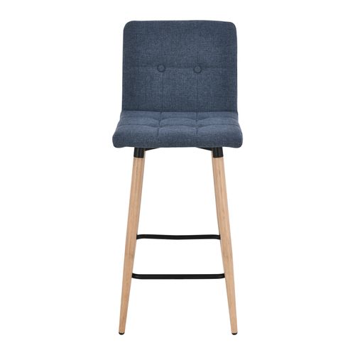 Lot de 2 tabourets de bar H. 63 cm MEVIK bleu
