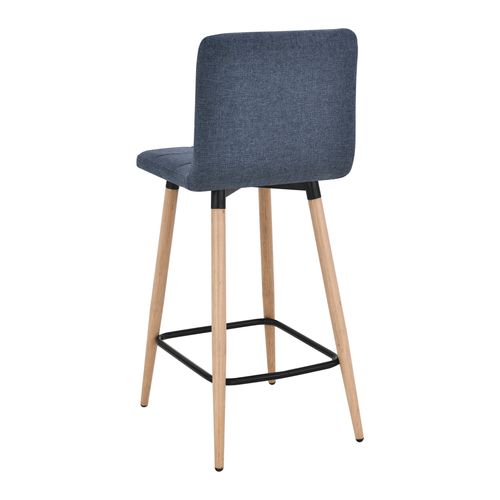 Lot de 2 tabourets de bar H. 63 cm MEVIK bleu