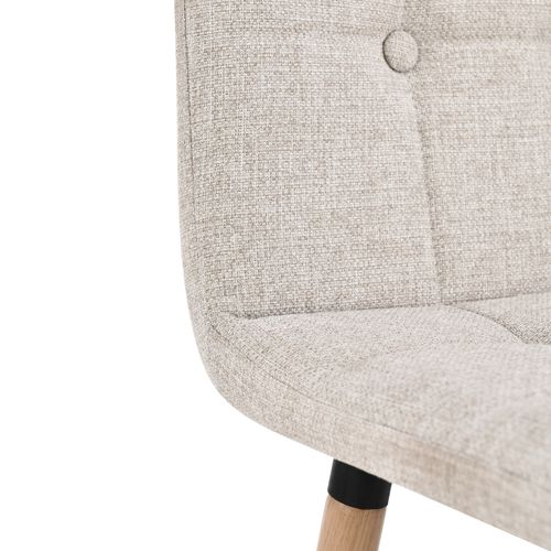 Lot de 2 tabourets de bar H. 63 cm MEVIK beige