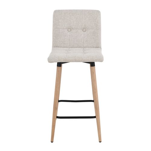 Lot de 2 tabourets de bar H. 63 cm MEVIK beige