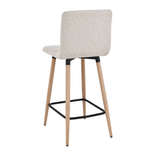 Lot de 2 tabourets de bar H. 63 cm MEVIK beige