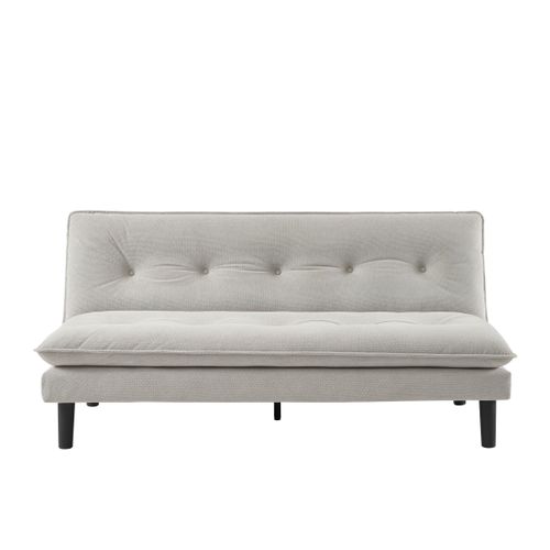 Banquette-lit ESTELLE tissu gris