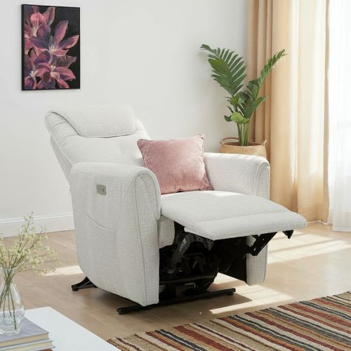 Fauteuil relax électrique KANSAS tissu beige