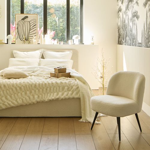 Fauteuil DAHLIA tissu doux