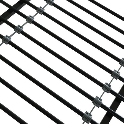 Lit mezzanine 140x200 cm MARLEY imitation chêne - noir