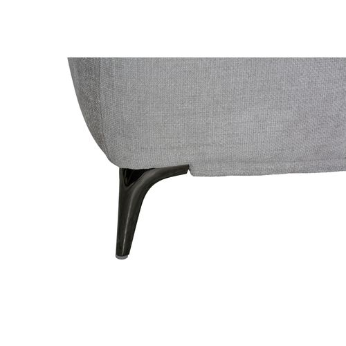 Canapé d'angle droit LOTTIE tissu gris