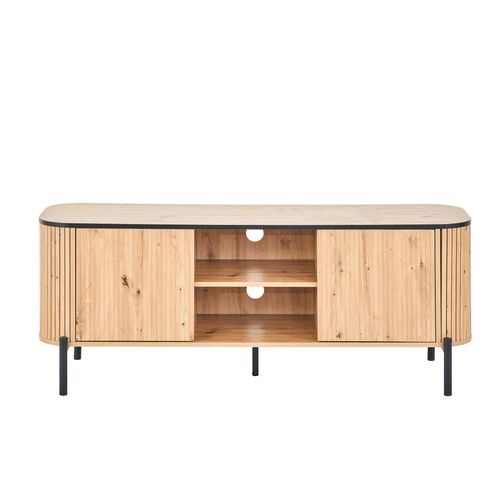 Meuble TV L. 140 cm ADRIAN Imitation chêne