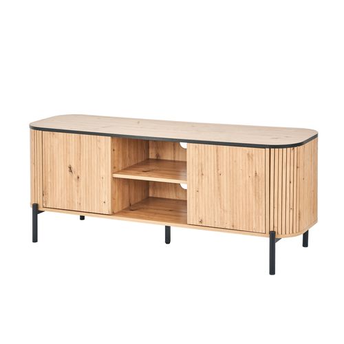 Meuble TV L. 140 cm ADRIAN Imitation chêne