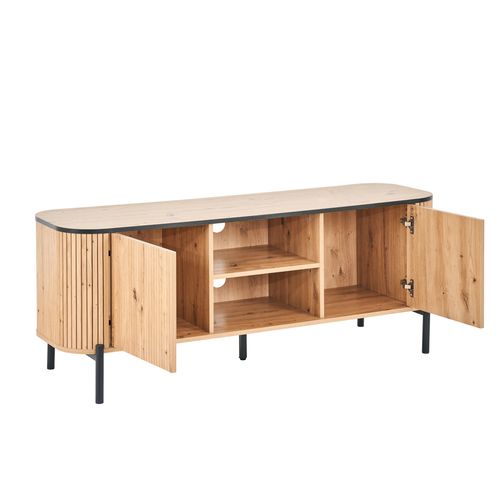 Meuble TV L. 140 cm ADRIAN Imitation chêne